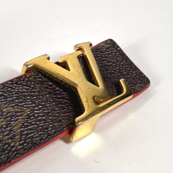LOUIS VUITTON Monogram Ceinture-LV Initial 30MM Reversible Belt - Picture 7 of 14